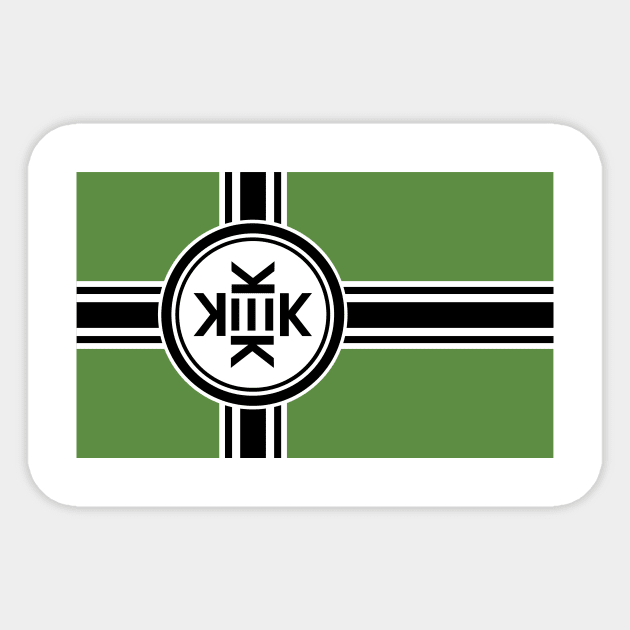 Kekistan national flag Sticker by FreeKekistan